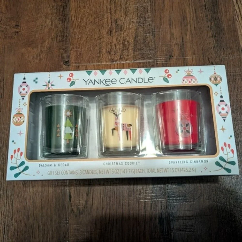 Yankee Candle Holiday Candle‎ Set - 5.0 oz x 3 pack
